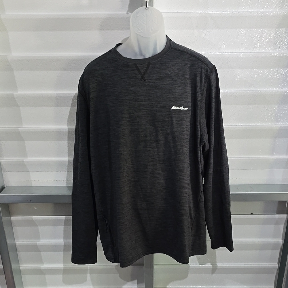 Eddie Bauer‎ Black Long Sleeve Tee with Crew Neck Size XXL NWOT